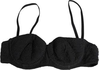 Dolce & Gabbana Zwarte Geborduurde Beugelbeha Ondergoed - Dames - BHs - Zwart - S - Ondergoed
