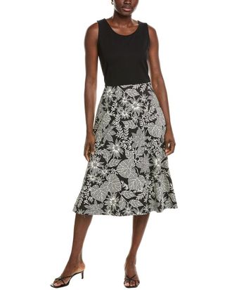 Brooks Brothers Printed Midi Dress