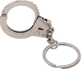 Generic Mini Handcuffs Metal Keychain Punk Handcuffs Pattern Car Keyring For Friendship Sister Friends