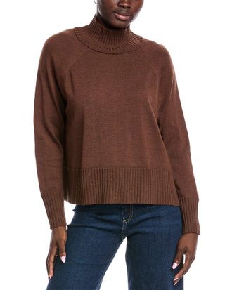 Eileen Fisher Eileen Fisher Plus Turtleneck Wool Sweater