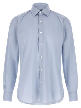 Barba Light Blue Slim Shirt