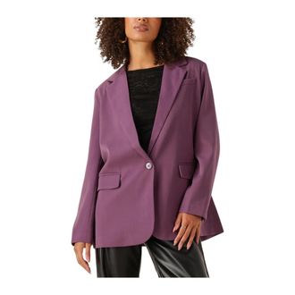 Ydence Ydence, Jassen, Dames, Paars, M, Paarse Maisie Blazer voor Stijlvolle Vrouwen