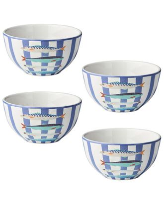 Certified International Something Fishy Set of 4 Ice Cream Bowls
