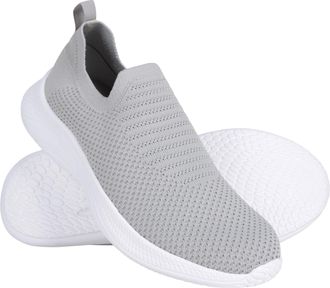 Mountain Warehouse Glade Womens Slip-On Comfort Shoe - Lightweight Slip-On Shoes with Mesh Upper - Spring, Summer, Walking, Hiking, Outdoors Grey Adult Shoe Size 7
