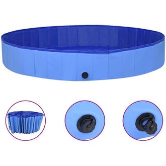 vidaXL Furniture Limited - Piscina Para Perros Plegable Pvc Azul 300x40