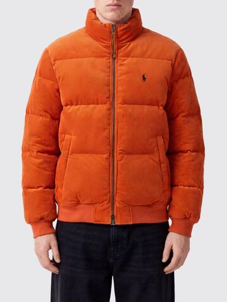 Polo Ralph Lauren Piumino in velluto a coste trapuntato con collo alto e logo