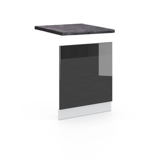 Vicco Panel Frontal Fame-line, Antracita Alto Brillo, 60 Cm, Et Antracita