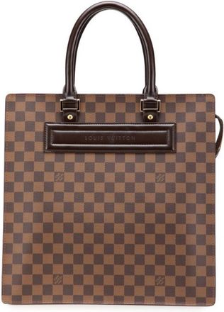 Louis Vuitton Brown Pvc Leather Handbag Tote Bag (Pre-Owned)