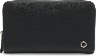 Bulgari Bvlgari Bvlgari Black Leather Long Wallet (Bi-Fold) (Pre-Owned)