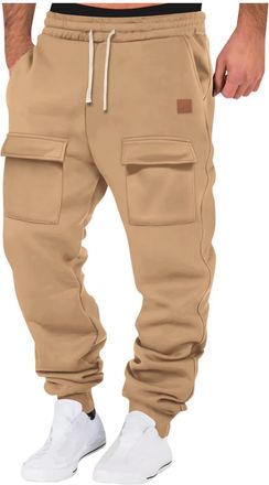 Generic Sweatpants for Men UK Casual Cargo Pants Joggers Lounge Pants Drawstring Sportswear Work Wear with Pockets Lightweight Breathable Trousers Bottoms Wal