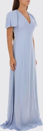 Jil Sander Long V-Neck Satin Evening Gown