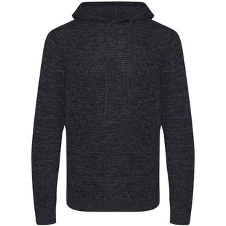 Ecologie by Danica Heren Iguazu Gebreide Duurzame Hoodie (Houtskool/zwart)