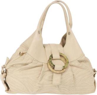 Bulgari Pre-owned Handbags, female, Beige, Size: ONE SIZE Pre-owned Vintage Handbag