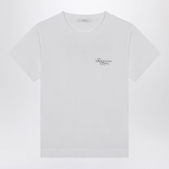 Givenchy White Cotton T Shirt With Logo Print