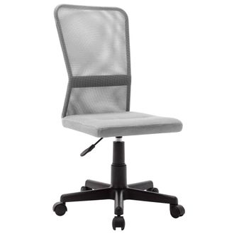 vidaXL Vidaxl - Silla De Oficina De Tela De Malla Gris 44x52x100 Cm
