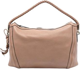 Gucci Pre-owned Shoulder Bags, female, Brown, Size: ONE SIZE Pre-owned Leather Shoulder Bag