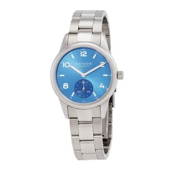 NOMOS Glash&uuml;tte Club Sport Neomatik Polar Blue Automatic Mens Watch 747