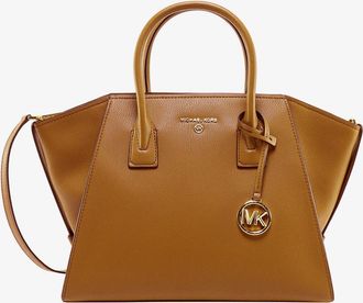 Michael Kors Leather handbag with frontal logo - MICHAEL KORS - gender_Woman