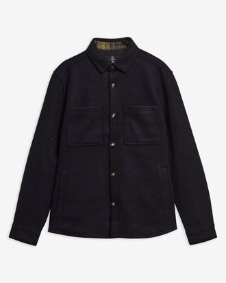 Barbour Marltown Tail Wool Blend Ovsrt