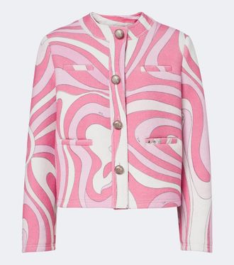 Pucci Giacca Marmo in spugna di misto cotone