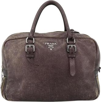 Prada Pre-owned Handbags, female, Purple, Size: ONE SIZE Pre-owned Vintage Hand Bag