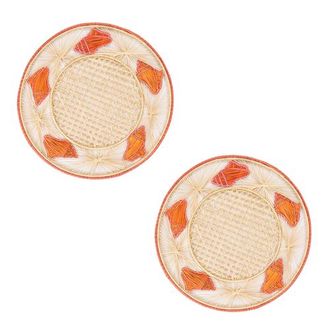 Coro Cora Conch 3D Placemat - Set of 2 in Orange at Nordstrom