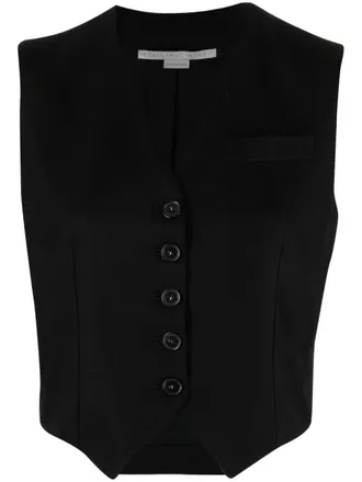 Stella McCartney Canvas gilet - Zwart
