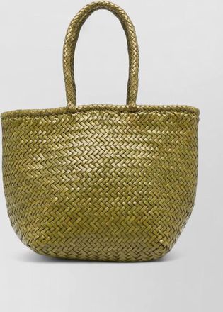 Dragon Diffusion grace basket small leather tote bag