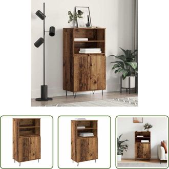 vidaXL vidaXL Legno - Credenza Marrone 60 x 36 x 110 cm Legno multistrato