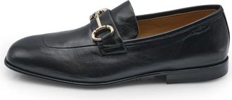 Alexander Hotto Glamour Ner Mocassin met Gesp - Heren - Loafers - Zwart - 43 1/2 EU - Polyester - Schoenen