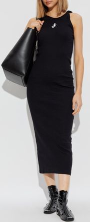 J.W.Anderson Ribbed Dress, Womens, Black