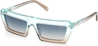 Pucci Emilio Pucci EP0175 89P Womens Sunglasses Blue Size 56