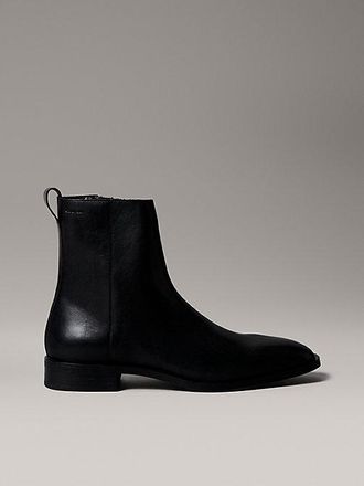 Calvin Klein Botines De Piel Con Cremallera