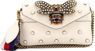 Gucci Borsa a spalla Broadway mini in pelle con decorazione - Toni neutri