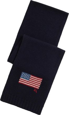 Polo Ralph Lauren Sciarpa con motivo bandiera - Blu