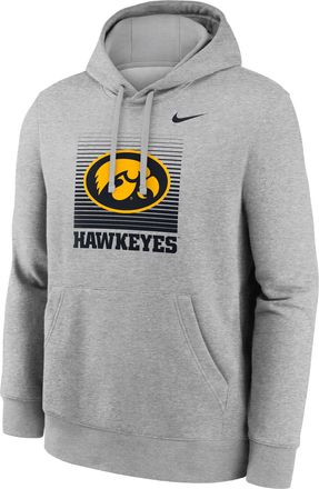 Nike Iowa Primetime Nike Mens College Pullover Hoodie in Grey | NKDK06GIA-JM7