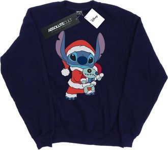 Disney Dames/Dames Lilo And Stitch Kerst Sweatshirt (Marineblauw)