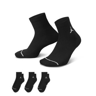 Nike Jordan Everyday Ankle Socks (3 Pairs) in Black | DX9655-010
