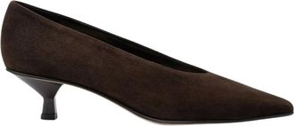 Parallèle Parallele, Schoenen, Dames, Bruin, 39 1/2 EU, Leer, Escarpin van Geitenvelours