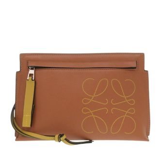 Loewe Brown Leather Pouch (Pre-Owned)