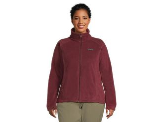 Columbia Plus Size Benton Springstm Full Zip Womens Coat Rich Wine : 1X, Polyester