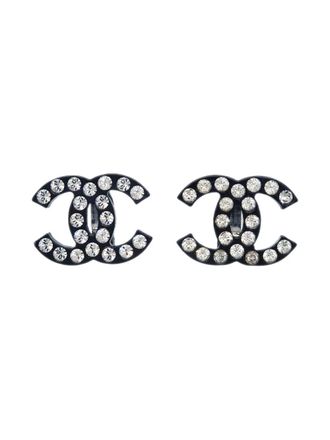 Chanel 2005 CC oorstuds - Zwart