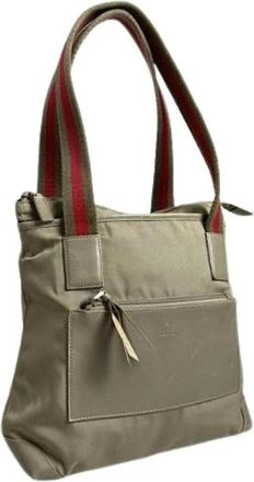 Gucci Pre-owned Vintage Tote Bag - unisex - Vintage Shopper - Beige - ONE Size - Polyester - Vintage