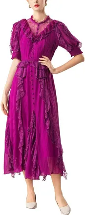 Burryco Burryco Short Sleeve Midi Dress