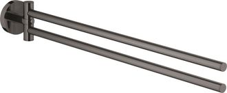 GROHE Essentials Toallero De Metal Con 2 Brazos Giratorios, Grafito Duro (40371a01)