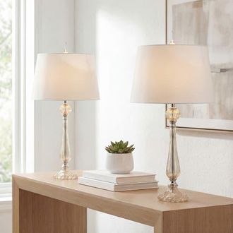 Jonathan Y Designs Chloe 32.5 Glass LED Table Lamp, Champagne at Nordstrom