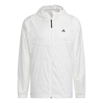 adidas Hooded Windbreaker Jacket White IA1784