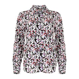 Maicazz Overhemden, Dames, Paars, S, Kleurrijke Mozaïekblouse