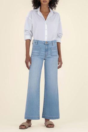 Kut from the Kloth Meg Wide Leg Denim Pants In Frtdl