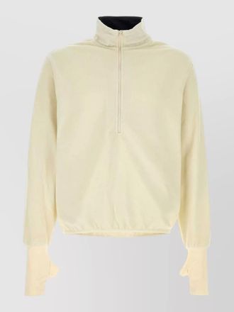 Entire studios fleece oversized high-neck 3/4-zip sweatshirt